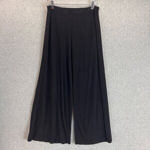 Heartstring Black Wide Leg Stretch Pants Elastic Waist Flowy Relaxed Size Medium